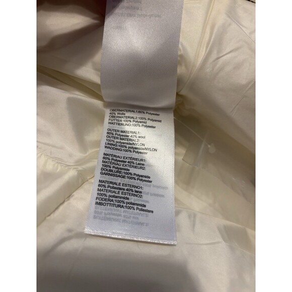 Madeleine 12 Medium Ivory Cream Jacket Coat Wool Zip - Picture 6 of 6